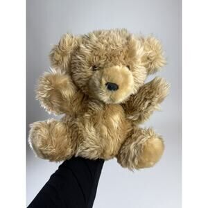 Vintage Soft Plush Beige Full Body Hand Puppet Bear Yang Jee 9.5” Stuffed Animal
